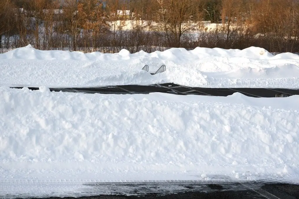 Snow Piles Affect Commercial Property