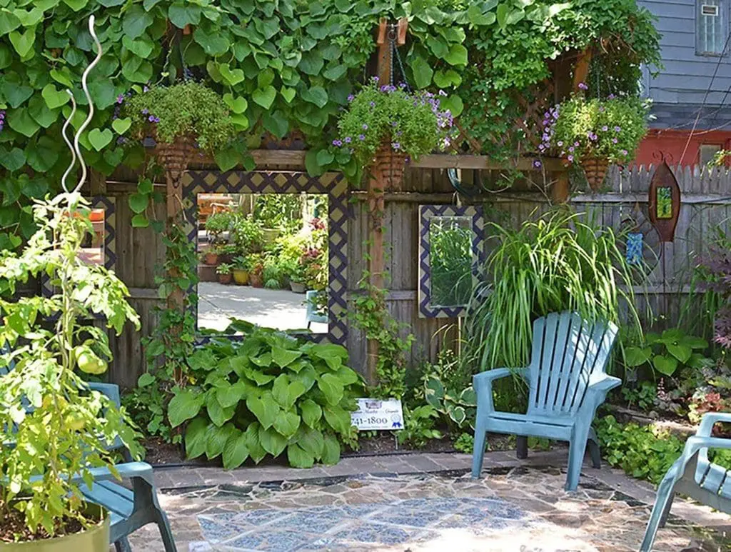 Add Mystery to Your Yard with Mirrors