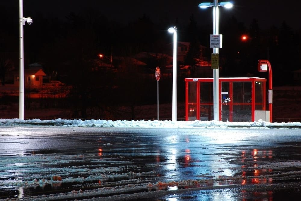 ligting on the parking lot