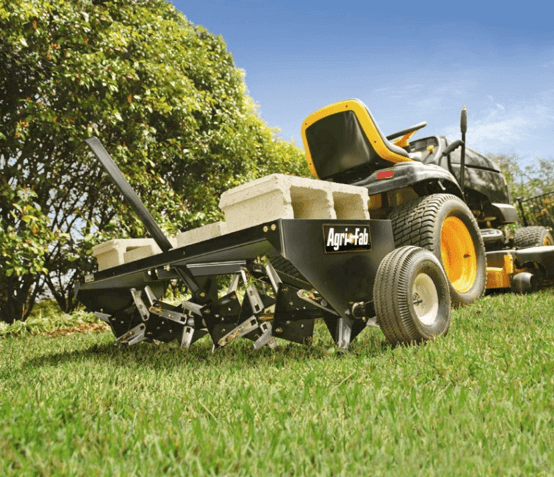 Spikes designed to help with lawn aeration.