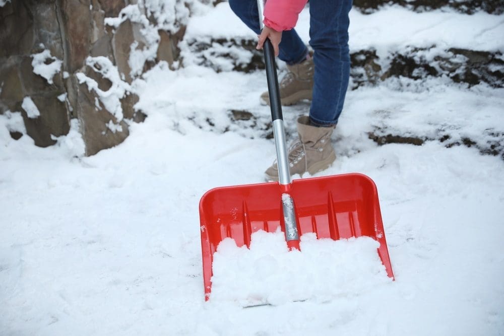 snow shovelling