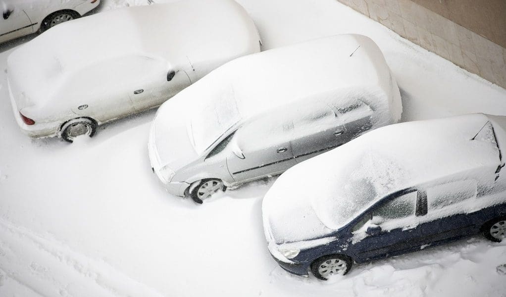 Parking lot snow removal