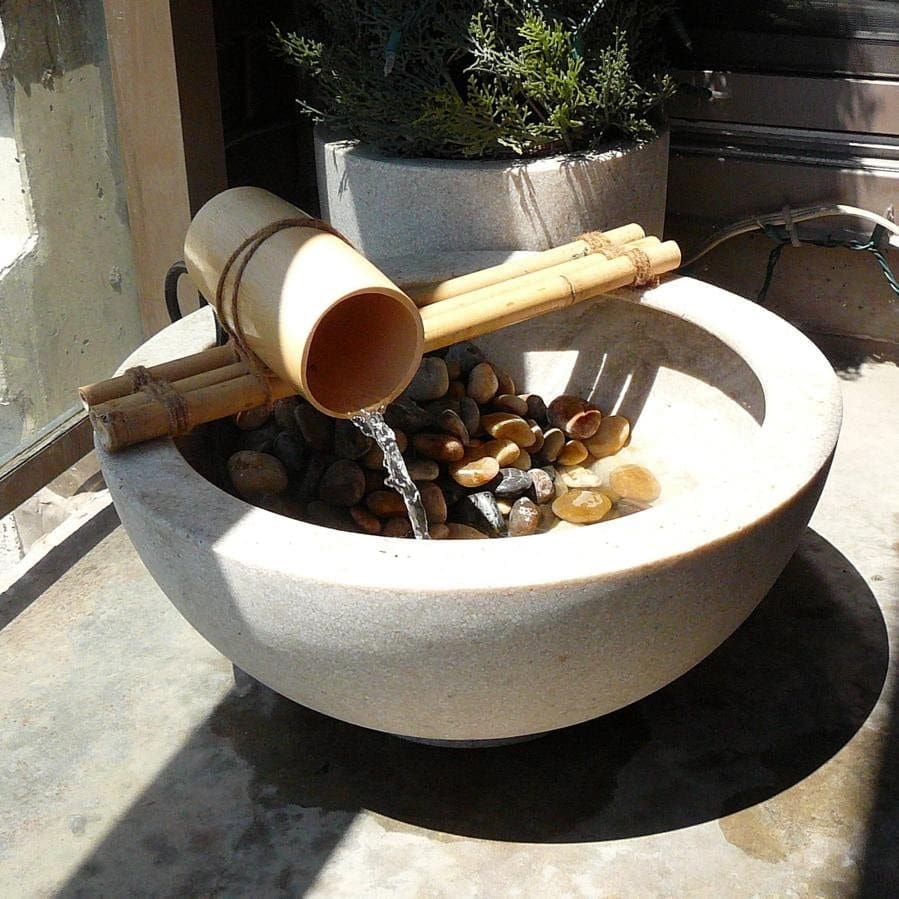 Bamboo Fountain Basin