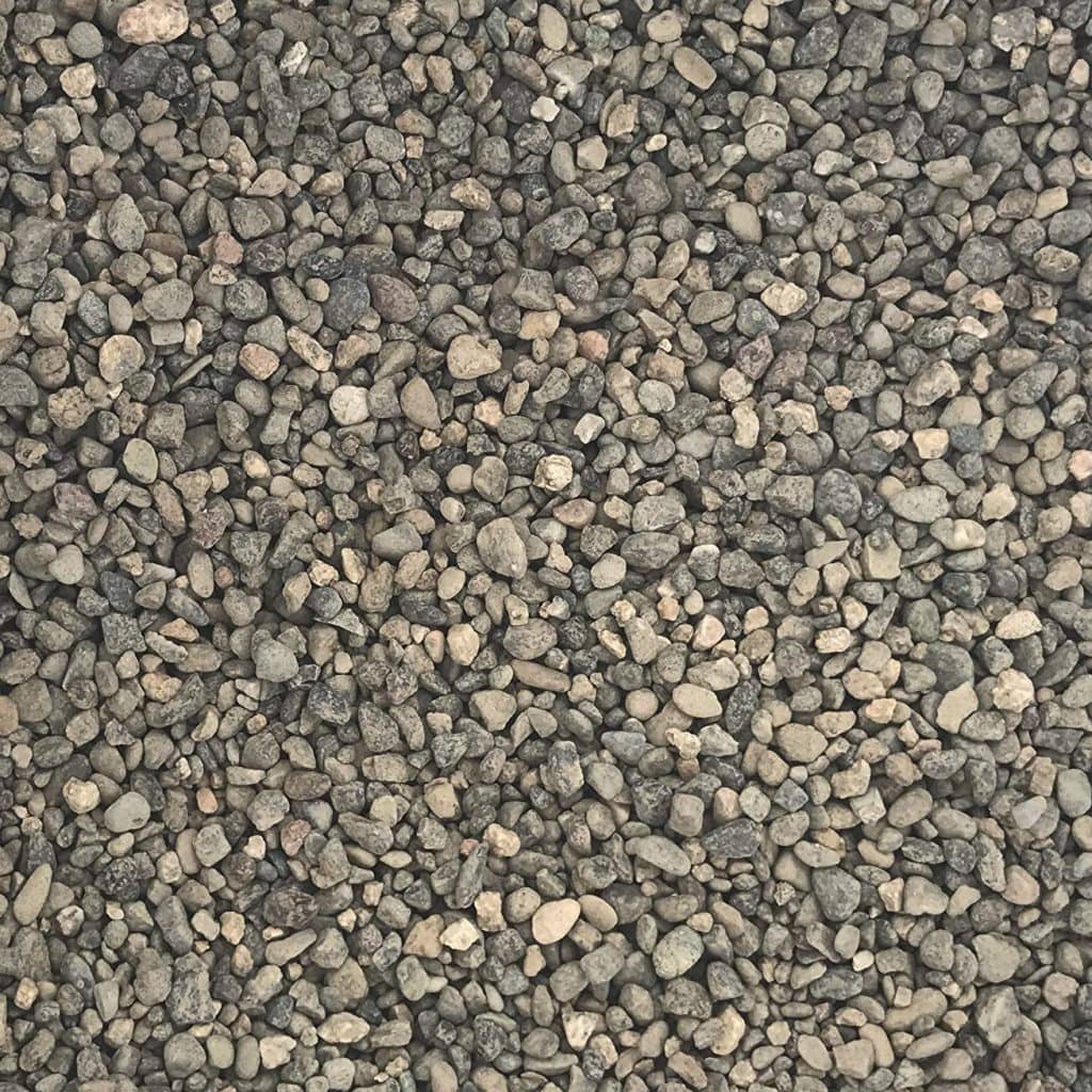 pea gravel being used in landscaping